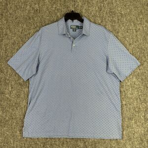 Ralph Lauren Polo Shirt Mens XXL Blue Pima Cotton Peru‎ Business Casual Golf